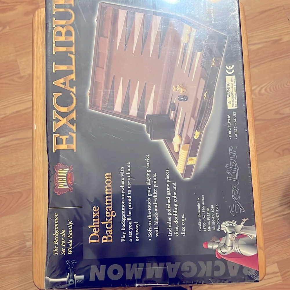 Excalibur Deluxe Backgammon